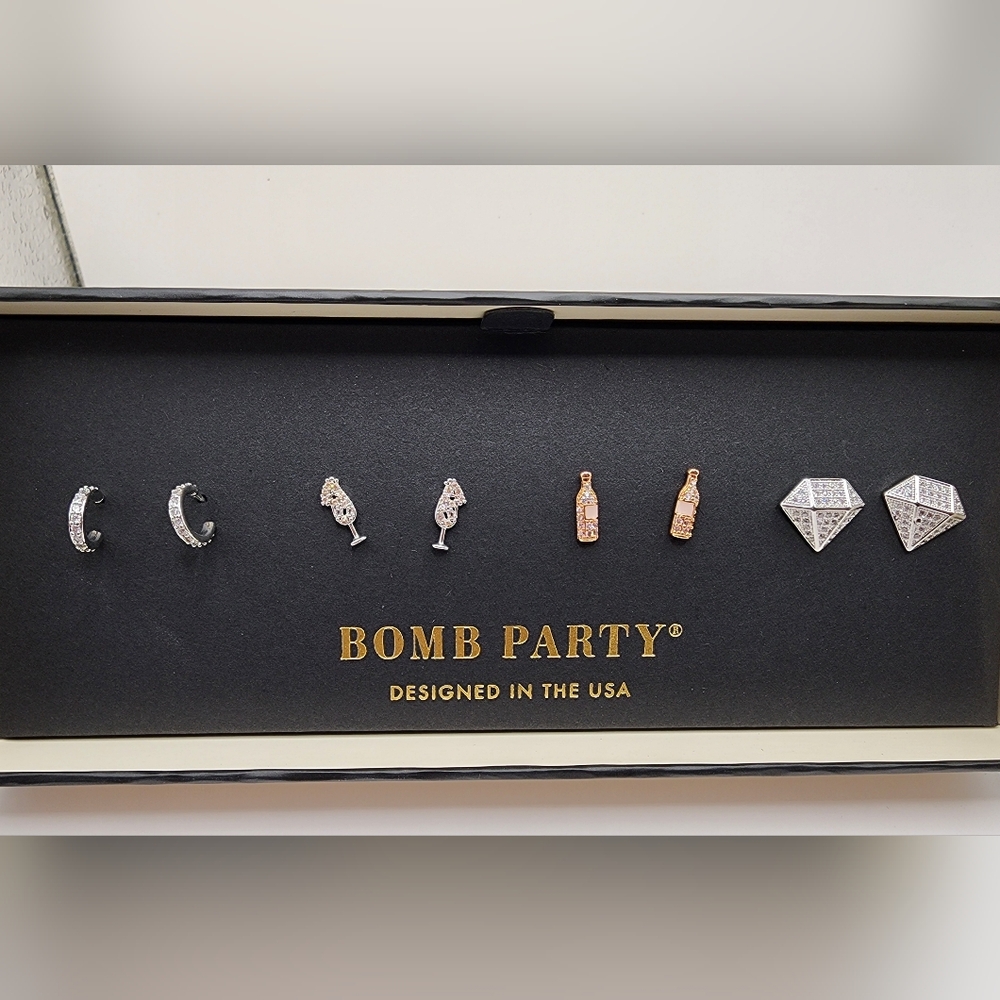 Celebration Earring Set - Gold and Silver